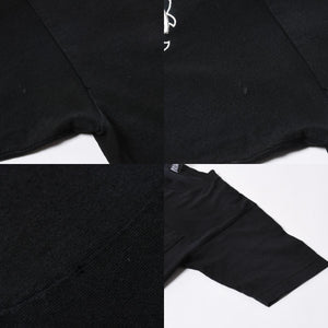 極美品 CHROME HEARTS クロムハーツ 半袖 ポケット Tシャツ サイズS フォッティ スクロール ラベル ロゴ オールド ブラック ホワイト 中古 4a006705