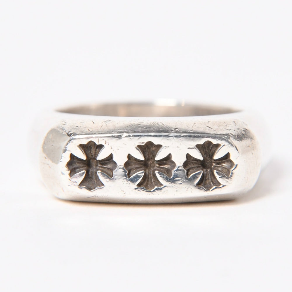 CHROME HEARTS クロムハーツ リング 指輪 LIL PJ 3CHプラス 19.5号 重量約17.34g シルバー シルバ−925 美品 中古 4a007038