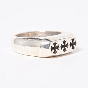 CHROME HEARTS クロムハーツ リング 指輪 LIL PJ 3CHプラス 19.5号 重量約17.34g シルバー シルバ−925 美品 中古 4a007038