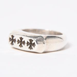 CHROME HEARTS クロムハーツ リング 指輪 LIL PJ 3CHプラス 19.5号 重量約17.34g シルバー シルバ−925 美品 中古 4a007038