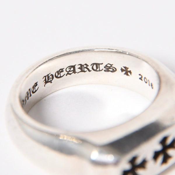 CHROME HEARTS クロムハーツ リング 指輪 LIL PJ 3CHプラス 19.5号 重量約17.34g シルバー シルバ−925 美品 中古 4a007038