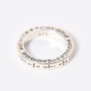 極美品 CHROME HEARTS クロムハーツ RING SPACER 3MM FK YOU スペーサーリング 3MM 指輪 重量約5.35g サイズ約9号 シルバー925 中古 4a006696
