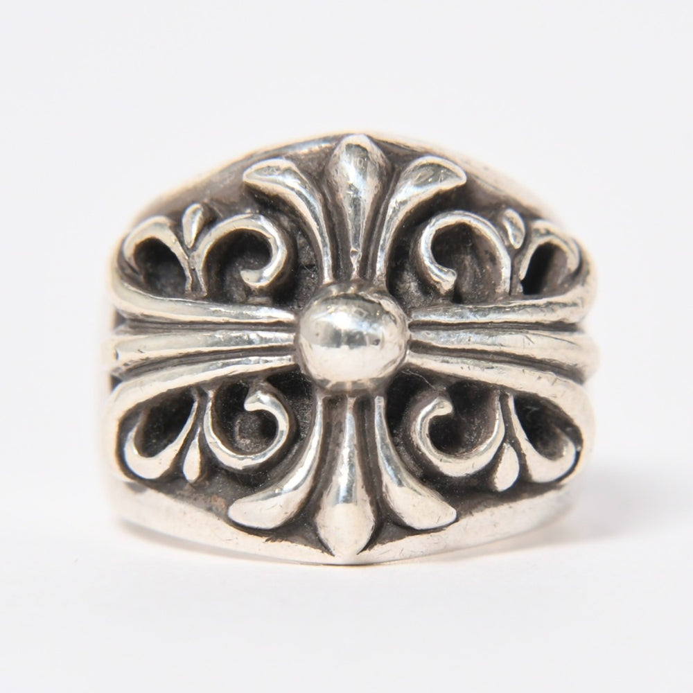 CHROME HEARTS クロムハーツ キーパーリング サイズ20.5号 重量約21.86g 指輪 フローラル アラベスク模様 アクセサリー シルバー925 美品 中古 4a007034