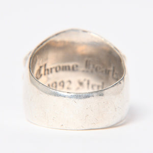 CHROME HEARTS クロムハーツ キーパーリング サイズ20.5号 重量約21.86g 指輪 フローラル アラベスク模様 アクセサリー シルバー925 美品 中古 4a007034