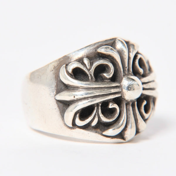CHROME HEARTS クロムハーツ キーパーリング サイズ20.5号 重量約21.86g 指輪 フローラル アラベスク模様 アクセサリー シルバー925 美品 中古 4a007034