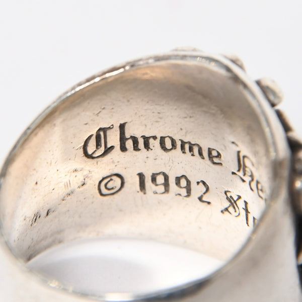 CHROME HEARTS クロムハーツ キーパーリング サイズ20.5号 重量約21.86g 指輪 フローラル アラベスク模様 アクセサリー シルバー925 美品 中古 4a007034