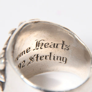 CHROME HEARTS クロムハーツ キーパーリング サイズ20.5号 重量約21.86g 指輪 フローラル アラベスク模様 アクセサリー シルバー925 美品 中古 4a007034