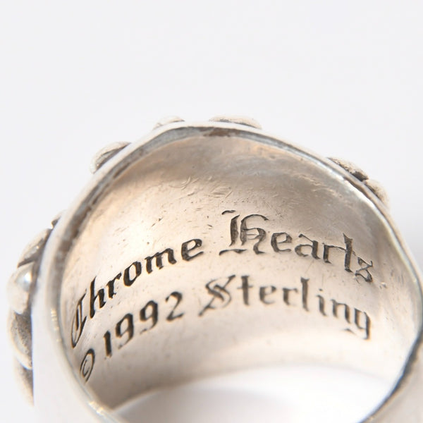 CHROME HEARTS クロムハーツ キーパーリング サイズ20.5号 重量約21.86g 指輪 フローラル アラベスク模様 アクセサリー シルバー925 美品 中古 4a007034