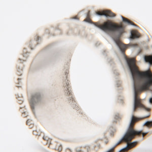 CHROME HEARTS クロムハーツ スピナー BSフレア リング サイズ18号 重量約39.09g 指輪 百合の紋章 アクセサリー シルバー925 美品 中古 4a007039