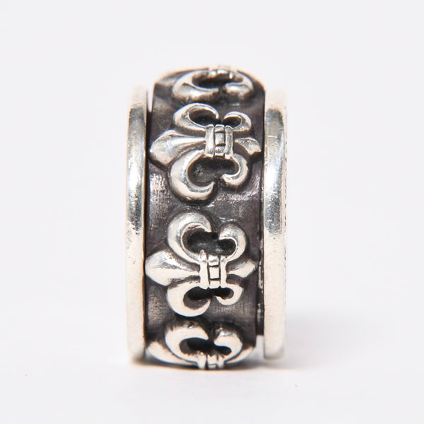 CHROME HEARTS クロムハーツ スピナー BSフレア リング サイズ18号 重量約39.09g 指輪 百合の紋章 アクセサリー シルバー925 美品 中古 4a007039