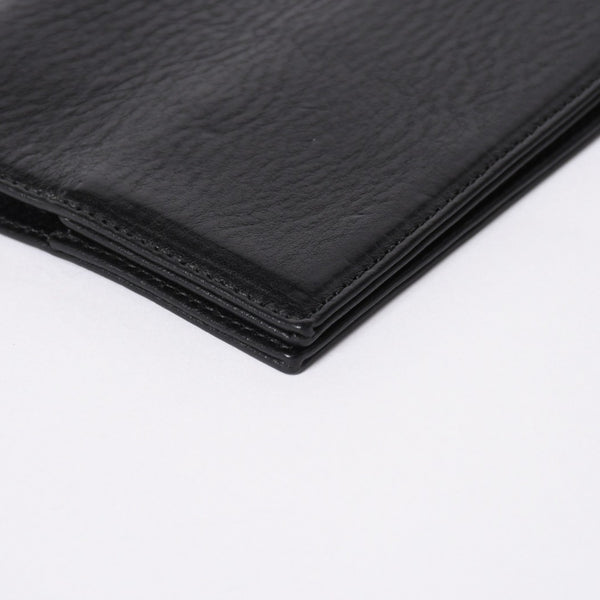極美品 CHROME HEARTS クロムハーツ パスポートケース パスポートカバー セメタリークロス レザー ブラック 中古 4a006699