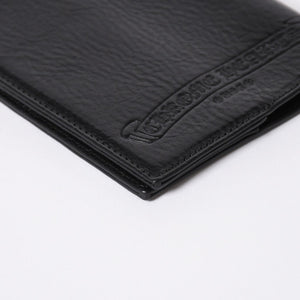 極美品 CHROME HEARTS クロムハーツ パスポートケース パスポートカバー セメタリークロス レザー ブラック 中古 4a006699