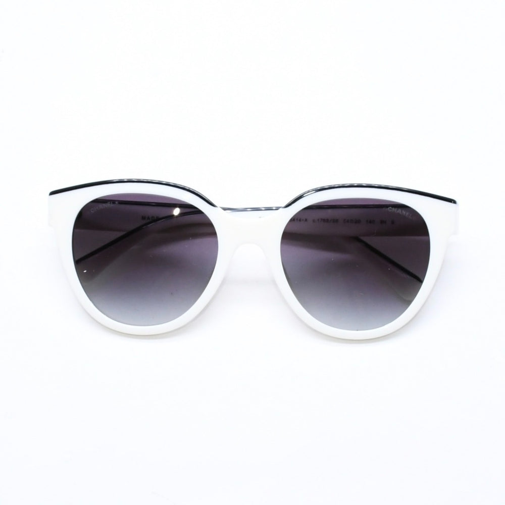 極美品 CHANEL シャネル サングラス アイウェア 5414-A c.1763/S6 サイズ54□20 140 ココマーク バイカラー 中古 4a006632