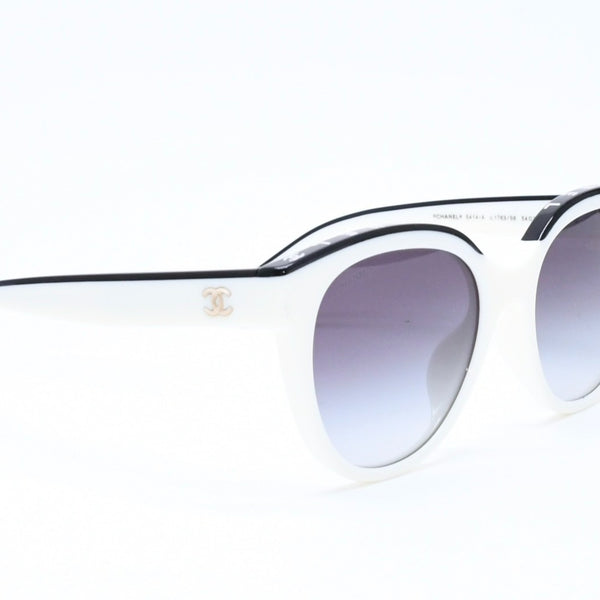 極美品 CHANEL シャネル サングラス アイウェア 5414-A c.1763/S6 サイズ54□20 140 ココマーク バイカラー 中古 4a006632