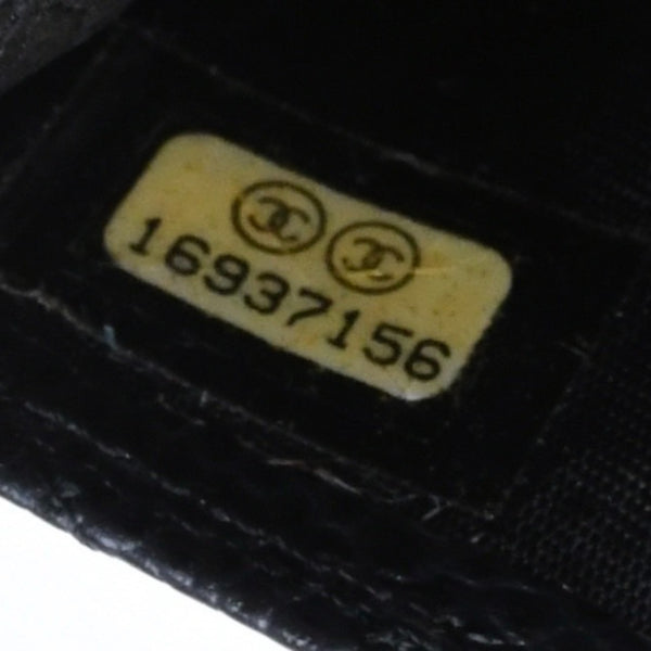 CHANEL シャネル クラシック カードケース 16番台 ココマーク キャビアスキン ブラック ゴールド金具 美品 中古 4a006631