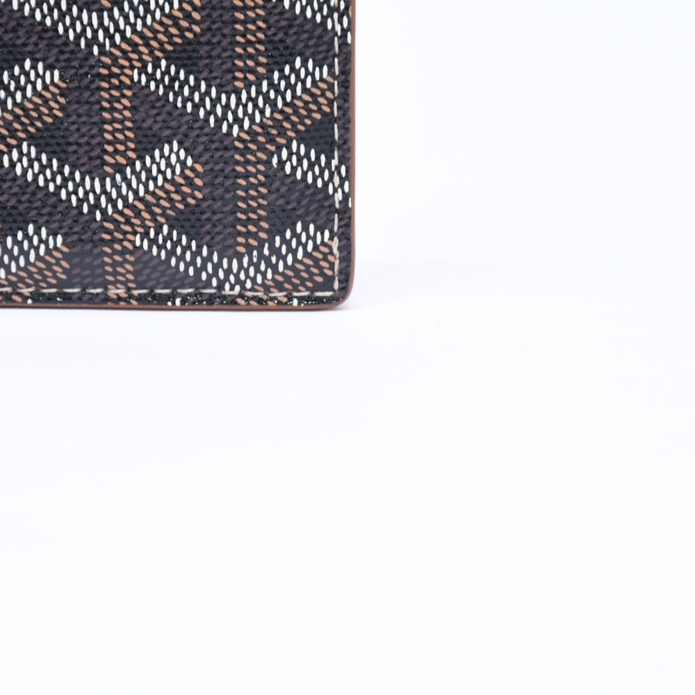 極美品 GOYARD ゴヤール サンシュルピス カードケース ブラック ブラウン STSULPPMLTY01CL03X 中古 4a006674