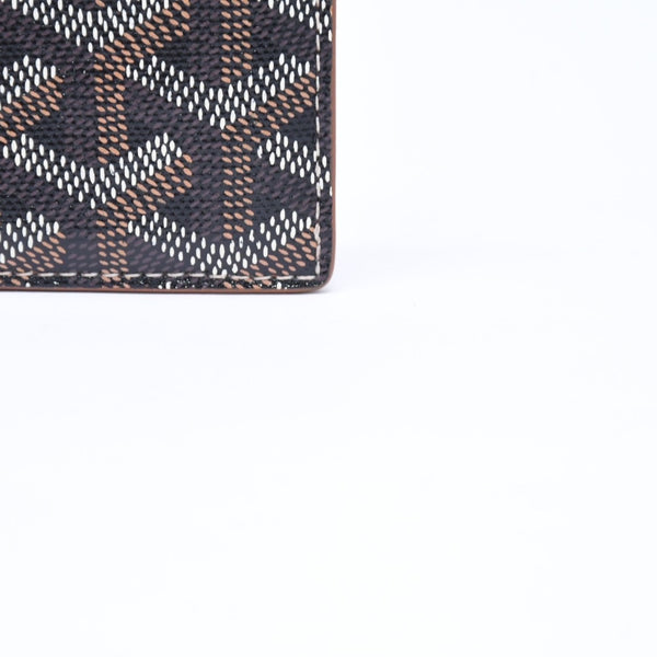 極美品 GOYARD ゴヤール サンシュルピス カードケース ブラック ブラウン STSULPPMLTY01CL03X 中古 4a006674