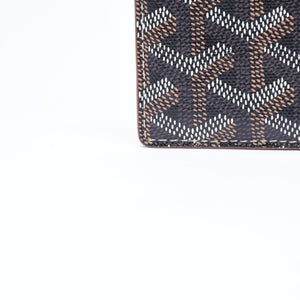 極美品 GOYARD ゴヤール サンシュルピス カードケース ブラック ブラウン STSULPPMLTY01CL03X 中古 4a006674