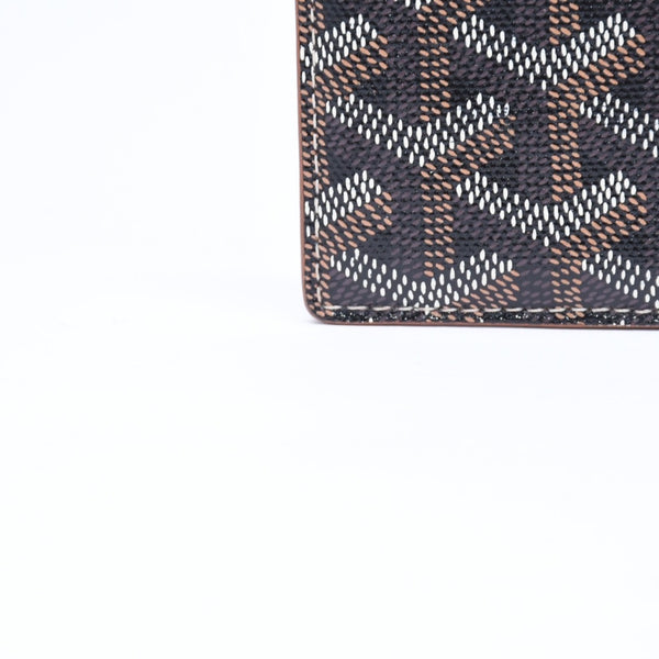 極美品 GOYARD ゴヤール サンシュルピス カードケース ブラック ブラウン STSULPPMLTY01CL03X 中古 4a006674