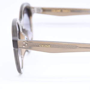極美品 CELINE セリーヌ サングラス アイウェア CL4034FS 57P 50◻︎23 145 グラデーションレンズ カーキ 中古 4a006702