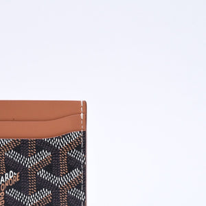 極美品 GOYARD ゴヤール サンシュルピス カードケース ブラック ブラウン STSULPPMLTY01CL03X 中古 4a006674