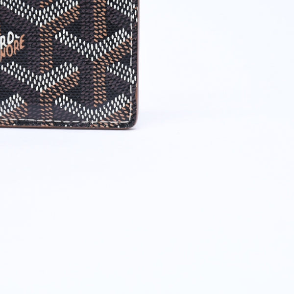 極美品 GOYARD ゴヤール サンシュルピス カードケース ブラック ブラウン STSULPPMLTY01CL03X 中古 4a006674