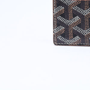 極美品 GOYARD ゴヤール サンシュルピス カードケース ブラック ブラウン STSULPPMLTY01CL03X 中古 4a006674