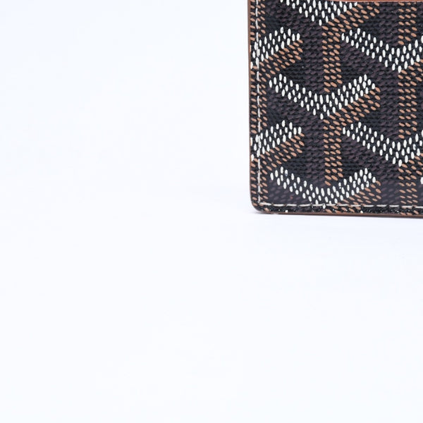 極美品 GOYARD ゴヤール サンシュルピス カードケース ブラック ブラウン STSULPPMLTY01CL03X 中古 4a006674
