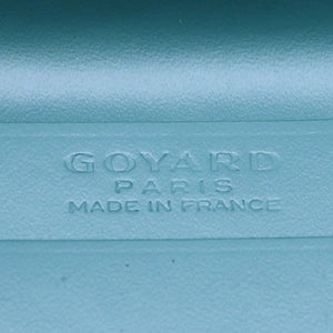 極美品 GOYARD ゴヤール マルゼルブ カードケース グリーン MALESHPMLTY09CL09X PVC ヴォーゼルカーフスキン 中古 4a006710