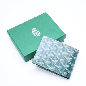 新品未使用 GOYARD ゴヤール 新品未使用 VICTOIRE WALLET ヴィクトワール ウォレット VICTO8PMLTY09CL09X PVC レザー グリーン 中古 4a006732