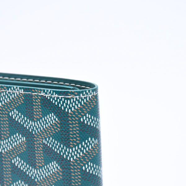 新品未使用 GOYARD ゴヤール 新品未使用 VICTOIRE WALLET ヴィクトワール ウォレット VICTO8PMLTY09CL09X PVC レザー グリーン 中古 4a006732