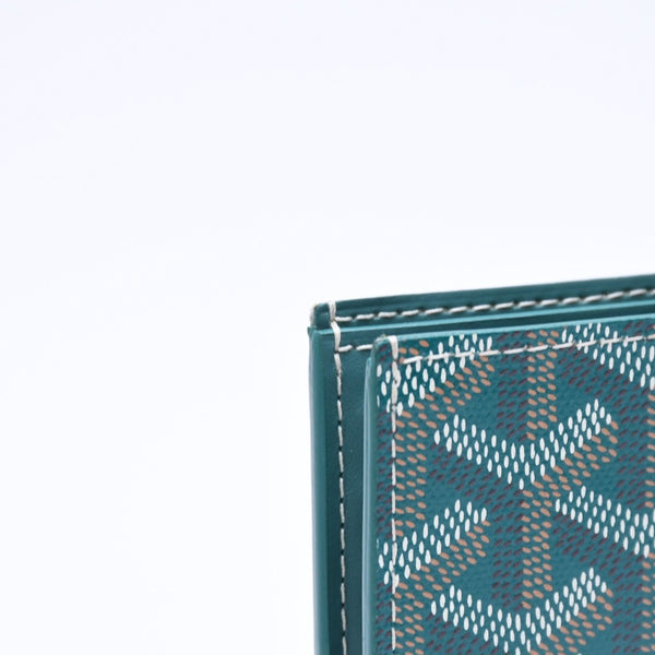 新品未使用 GOYARD ゴヤール 新品未使用 VICTOIRE WALLET ヴィクトワール ウォレット VICTO8PMLTY09CL09X PVC レザー グリーン 中古 4a006732