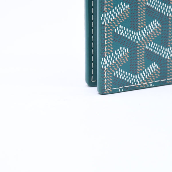 新品未使用 GOYARD ゴヤール 新品未使用 VICTOIRE WALLET ヴィクトワール ウォレット VICTO8PMLTY09CL09X PVC レザー グリーン 中古 4a006732
