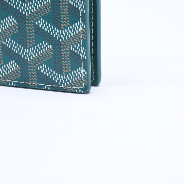 新品未使用 GOYARD ゴヤール 新品未使用 VICTOIRE WALLET ヴィクトワール ウォレット VICTO8PMLTY09CL09X PVC レザー グリーン 中古 4a006732