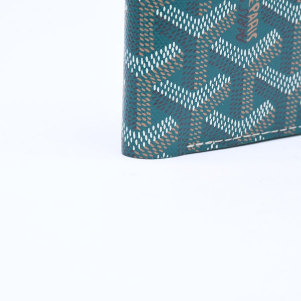 新品未使用 GOYARD ゴヤール 新品未使用 VICTOIRE WALLET ヴィクトワール ウォレット VICTO8PMLTY09CL09X PVC レザー グリーン 中古 4a006732