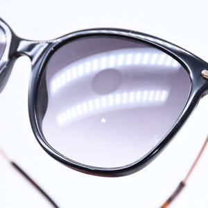 極美品 LOEWE ロエベ サングラス アイウェア SLW935 COL 700E サイズ56□18 135 サイドロゴ ブラック アセテート 中古 4a006712