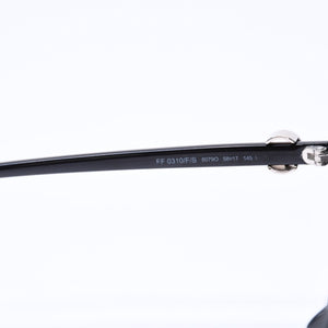 極美品 FENDI フェンディ サングラス アイウェア FF 0310 サイズ58◻︎17 145 ブラック シルバー金具 中古 4a006695