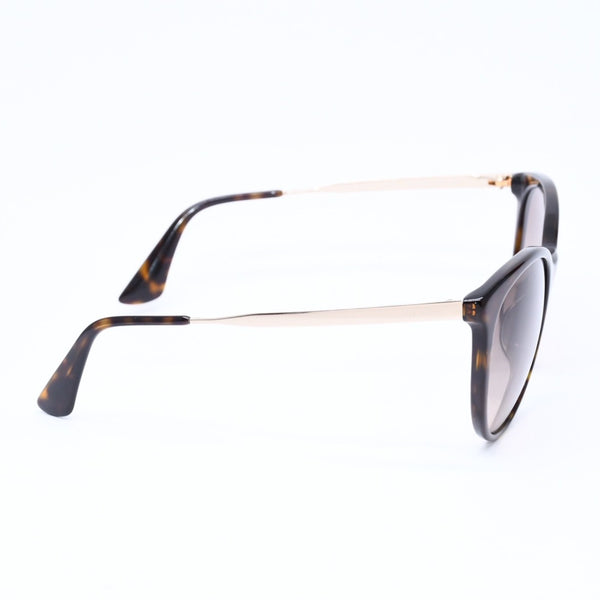 極美品 PRADA プラダ サングラス アイウェア SPR17AS-F 2AU-3D0 サイズ55□21 140 ベッコウ柄 サイドロゴ アセテート 中古 4a006708