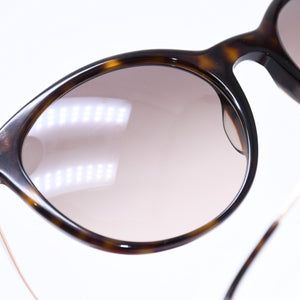 極美品 PRADA プラダ サングラス アイウェア SPR17AS-F 2AU-3D0 サイズ55□21 140 ベッコウ柄 サイドロゴ アセテート 中古 4a006708