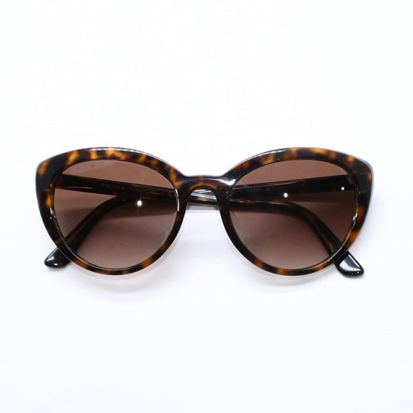 極美品 PRADA プラダ Sunglasses サングラス アイウェア ブラウン ブラック SPR 02V-F サイズ54◻︎20 中古 4a006692