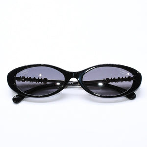 新品同様 CHANEL シャネル サングラス アイウェア 5565-A c.622/S8 サイズ54□17 140 ココマーク ブラック アセテート 中古 4a006614