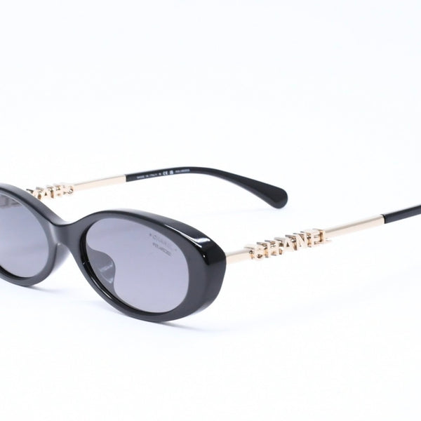 新品同様 CHANEL シャネル サングラス アイウェア 5565-A c.622/S8 サイズ54□17 140 ココマーク ブラック アセテート 中古 4a006614