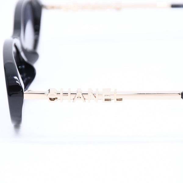 新品同様 CHANEL シャネル サングラス アイウェア 5565-A c.622/S8 サイズ54□17 140 ココマーク ブラック アセテート 中古 4a006614
