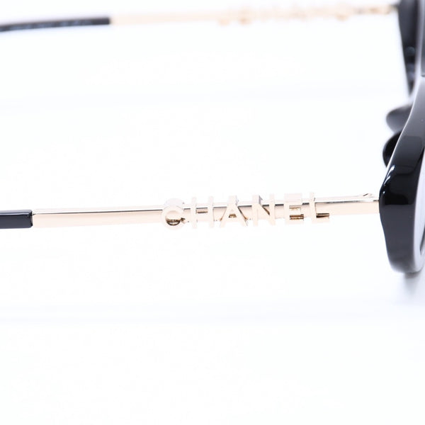 新品同様 CHANEL シャネル サングラス アイウェア 5565-A c.622/S8 サイズ54□17 140 ココマーク ブラック アセテート 中古 4a006614