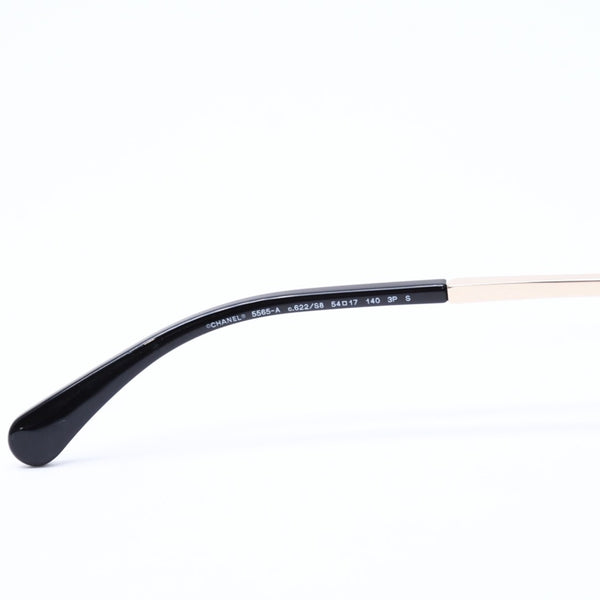 新品同様 CHANEL シャネル サングラス アイウェア 5565-A c.622/S8 サイズ54□17 140 ココマーク ブラック アセテート 中古 4a006614