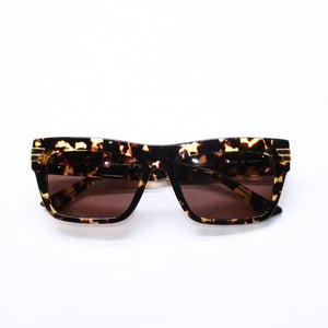 極美品 BOTTEGA VENETA ボッテガヴェネタ サイドロゴ サングラス アイウェア サイズ56◻︎18 145 BV1058S ゴールド金具 中古 4a006688