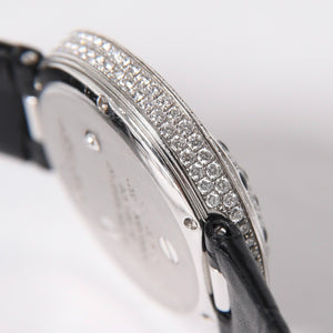 CARTIER カルティエ PANTHERE パンサー 腕時計 HPI00648 重量95,8g WG クォーツ レザー ブラック文字盤 美品 中古 4a006555
