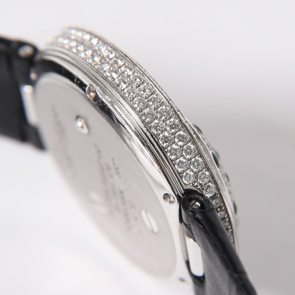 CARTIER カルティエ PANTHERE パンサー 腕時計 HPI00648 重量95,8g WG クォーツ レザー ブラック文字盤 美品 中古 4a006555