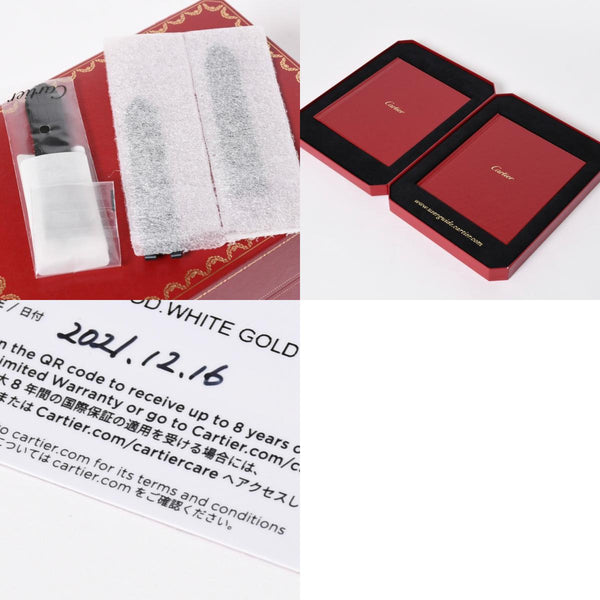CARTIER カルティエ PANTHERE パンサー 腕時計 HPI00648 重量95,8g WG クォーツ レザー ブラック文字盤 美品 中古 4a006555