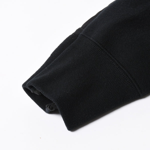 極美品 SACAI サカイ スポンジスウェット × ナイロンツイルフーディ SCM-057 2サイズ ブラック ドッキング シルバー金具 日本製 中古 4a006869